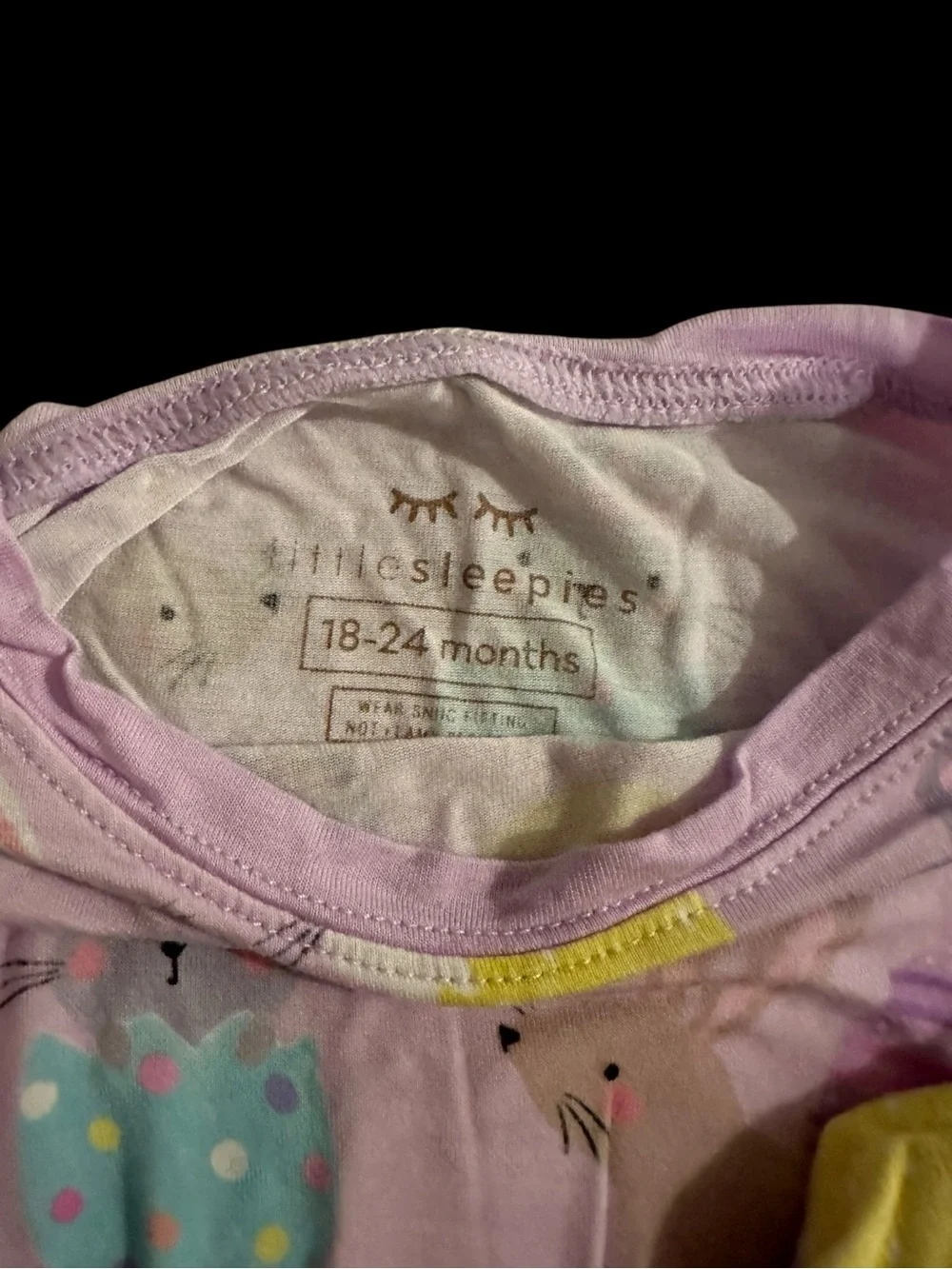Little Sleepies pajamas in a lavender 